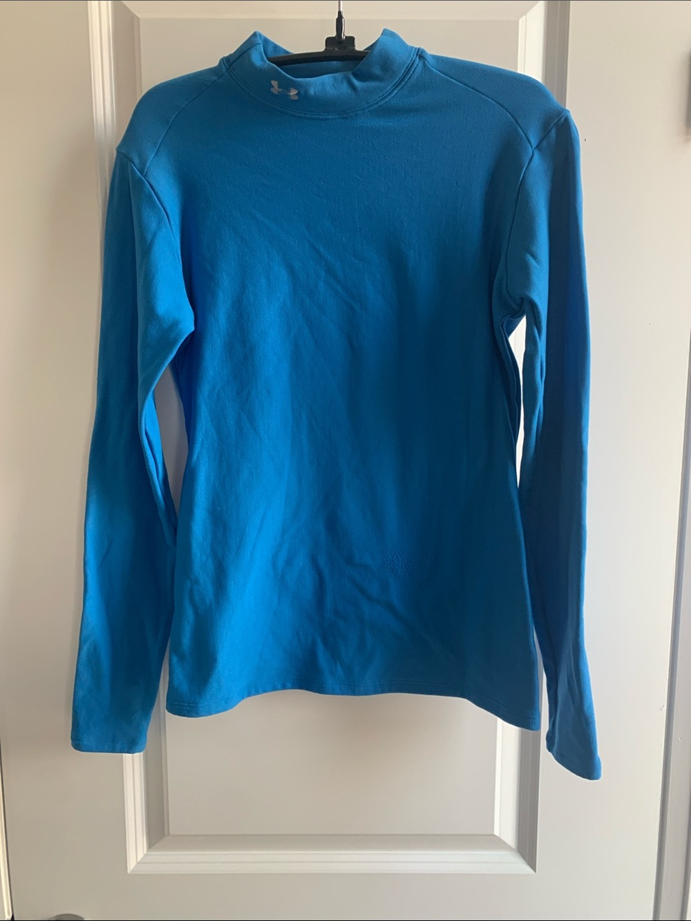 Under Armour Women’s Bright Turquoise Long-Sleeve Mock Neck Compression Top